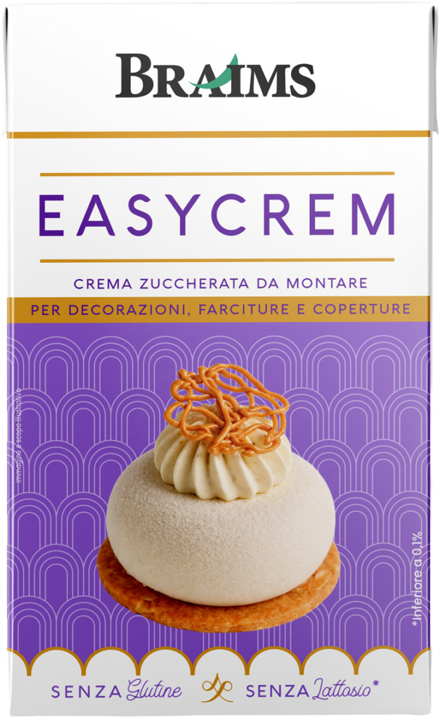 easycrem crema zuccherata da montare per decorazioni, farciture e coperture