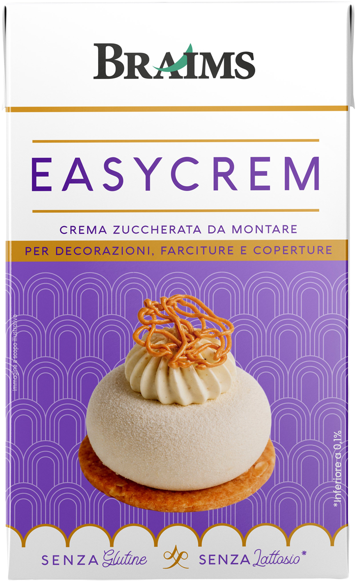 easycrem crema zuccherata da montare per decorazioni, farciture e coperture